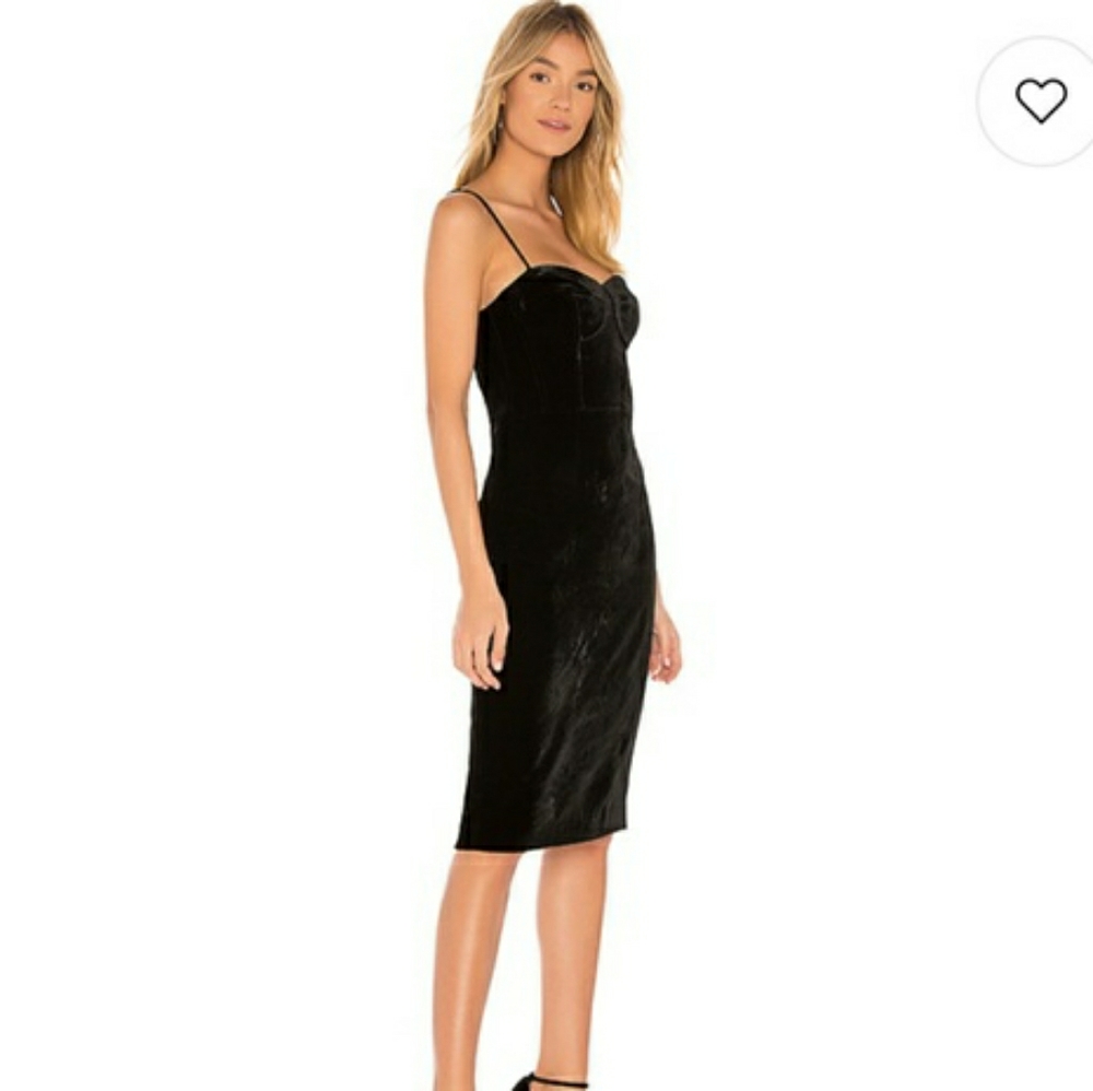 Theory black velvet corset dress